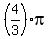 %284%2F3%29pi