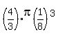%284%2F3%29pi%281%2F8%29%5E3