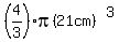 %284%2F3%29pi%2821cm%29%5E3