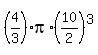 %284%2F3%29pi%2A%2810%2F2%29%5E3