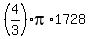 %284%2F3%29pi%2A1728