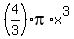 %284%2F3%29pi%2Ax%5E3