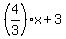 %284%2F3%29x%2B3