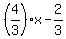 %284%2F3%29x-2%2F3