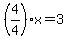 %284%2F4%29x=3
