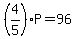 %284%2F5%29P=96