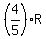 %284%2F5%29R