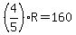 %284%2F5%29R=160
