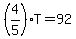 %284%2F5%29T=92
