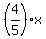 %284%2F5%29x