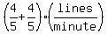 %284%2F5%2B4%2F5%29%28lines%2Fminute%29