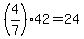 %284%2F7%2942=24