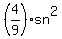 %284%2F9%29sn%5E2