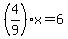 %284%2F9%29x=6