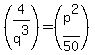 %284%2Fq%5E3%29+=+%28p%5E2%2F50%29
