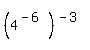 %284%5E%28-6%29%29%5E%28-3%29