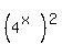 %284%5E%28x%29%29%5E2