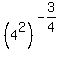 %284%5E2%29%5E%28-3%2F4%29