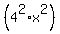 %284%5E2%2Ax%5E2%29
