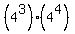 %284%5E3%29%284%5E4%29
