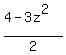 %284+-+3z%5E2%29%2F2