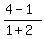 %284-1%29%2F%281%2B2%29
