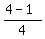 %284-1%29%2F4