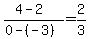 %284-2%29%2F%280-%28-3%29%29=2%2F3