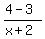 %284-3%29%2F%28x%2B2%29
