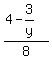 %284-3%2Fy%29%2F8