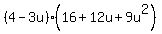 %284-3u%29%2816%2B12u%2B9u%5E2%29