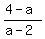 %284-a%29%2F%28a+-+2%29