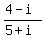 %284-i%29%2F%285%2Bi%29