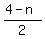 %284-n%29%2F2
