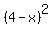 %284-x%29%5E2+