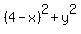 %284-x%29%5E2+%2B+y%5E2