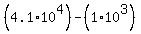 %284.1%2A10%5E4%29-%281%2A10%5E3%29