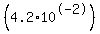 %284.2%2A10%5E-2%29+