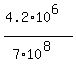 %284.2%2A10%5E6%29%2F%287%2A10%5E8%29