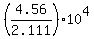 %284.56%2F2.111%29%2A10%5E4