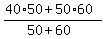 %2840%2A50+%2B+50%2A60%29%2F%2850%2B60%29