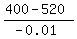 %28400-520%29%2F%28-0.01%29