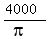 %284000%29%2F%28pi%29