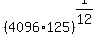 %284096%2A125%29%5E%281%2F12%29