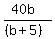 %2840b%29%2F%28%28b%2B5%29%29
