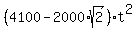 %284100-2000%2Asqrt%282%29%29%2At%5E2