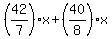 %2842%2F7%29x+%2B+%2840%2F8%29x