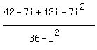 %2842-7i%2B42i-7i%5E2%29%2F%2836-i%5E2%29