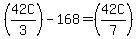 %2842C%2F3%29-168=%2842C%2F7%29