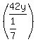 %2842y%2F%281%2F7%29%29